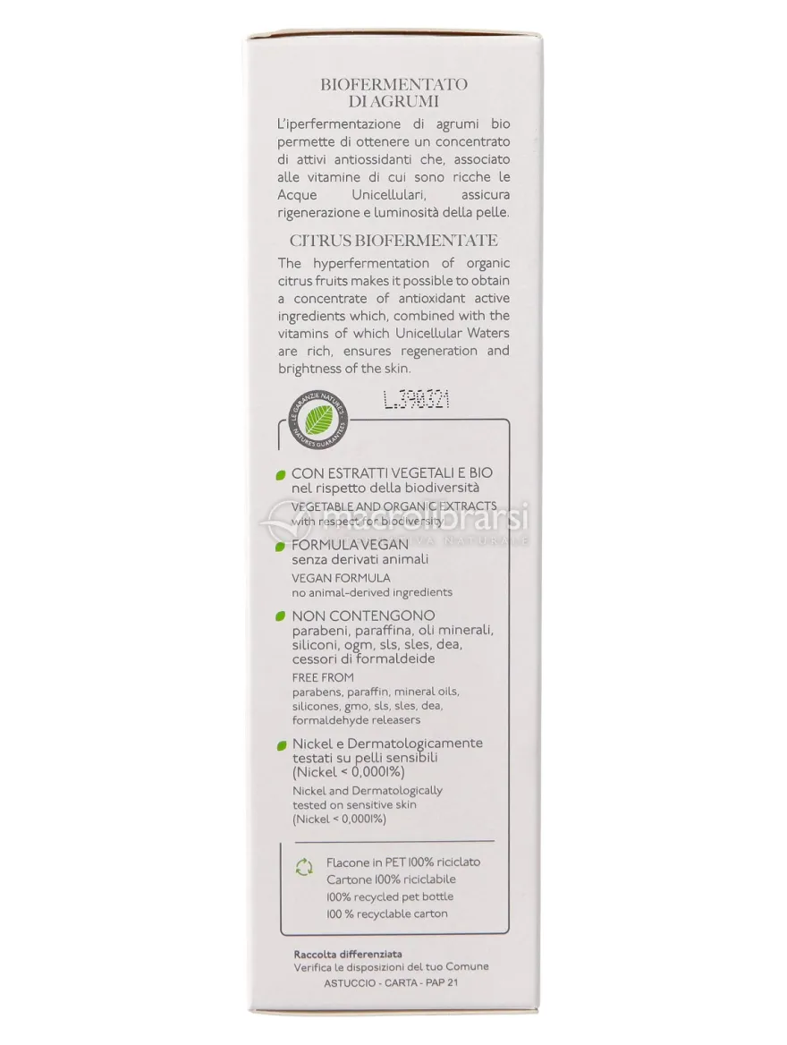Acqua Unicellulare Tonificante