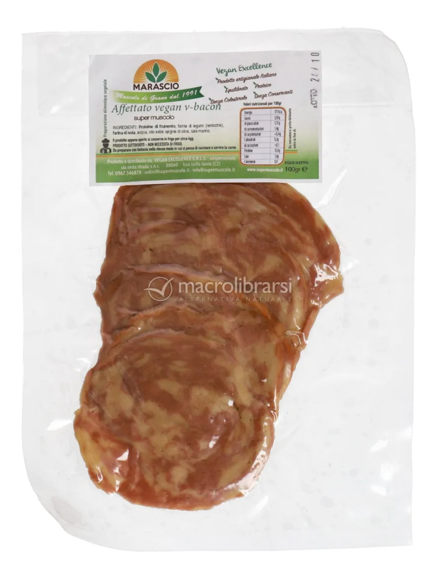 Affettato Vegan V-Bacon - Preparato Vegetale