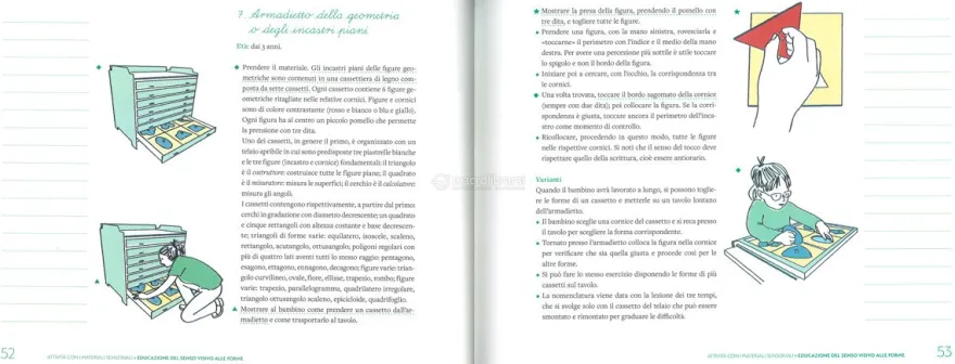 Album Didattico Montessori - Attività con i Materiali Sensoriali