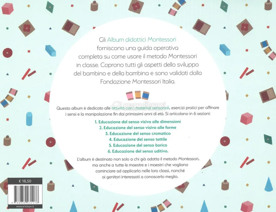 Album Didattico Montessori - Attività con i Materiali Sensoriali