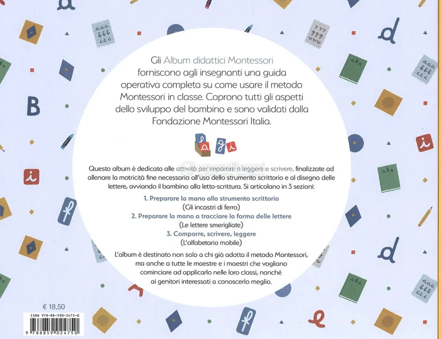 Album Didattico Montessori - Attività per Imparare a Leggere e Scrivere