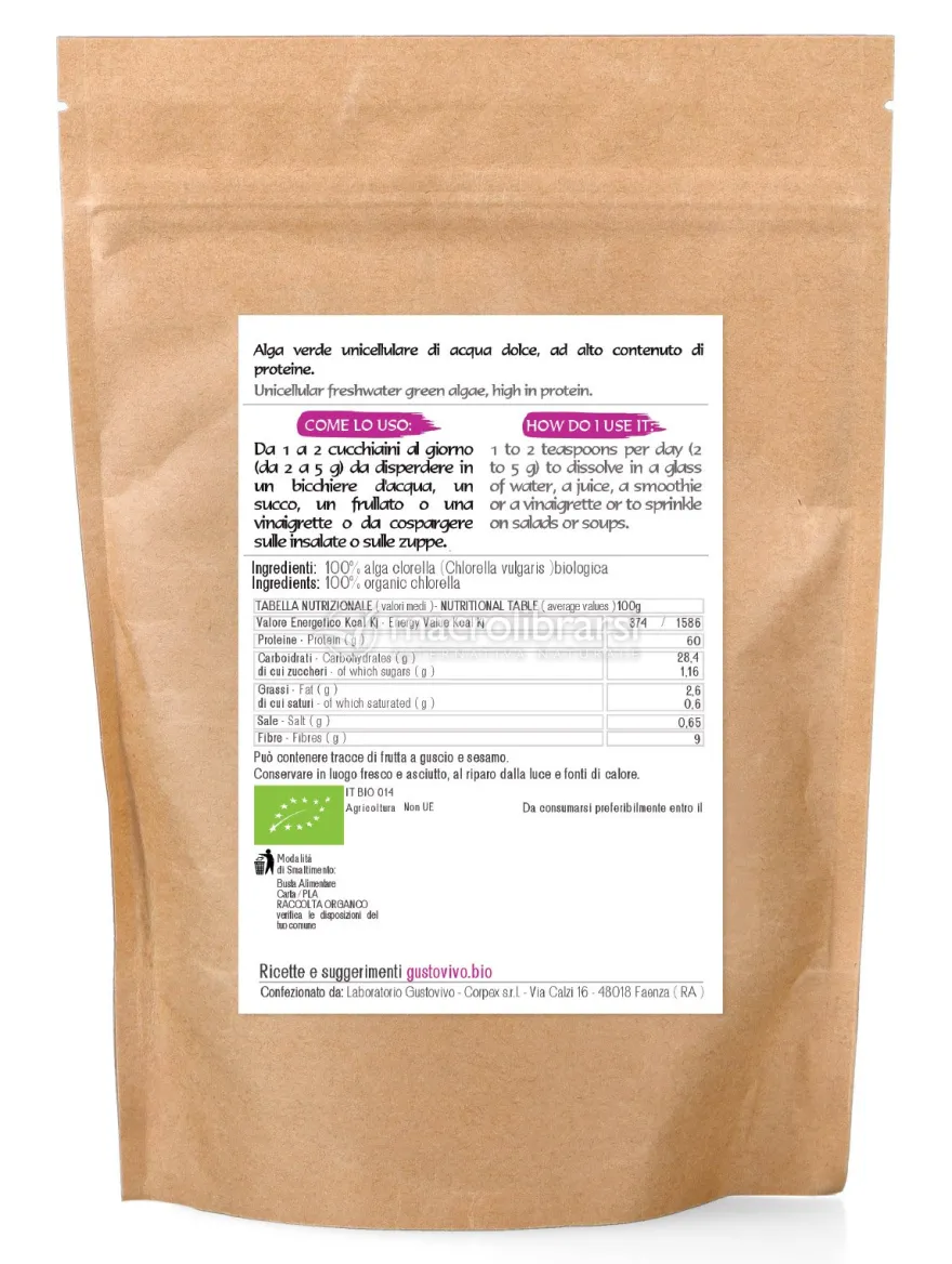 Alga Chlorella in Polvere Bio - 125 g