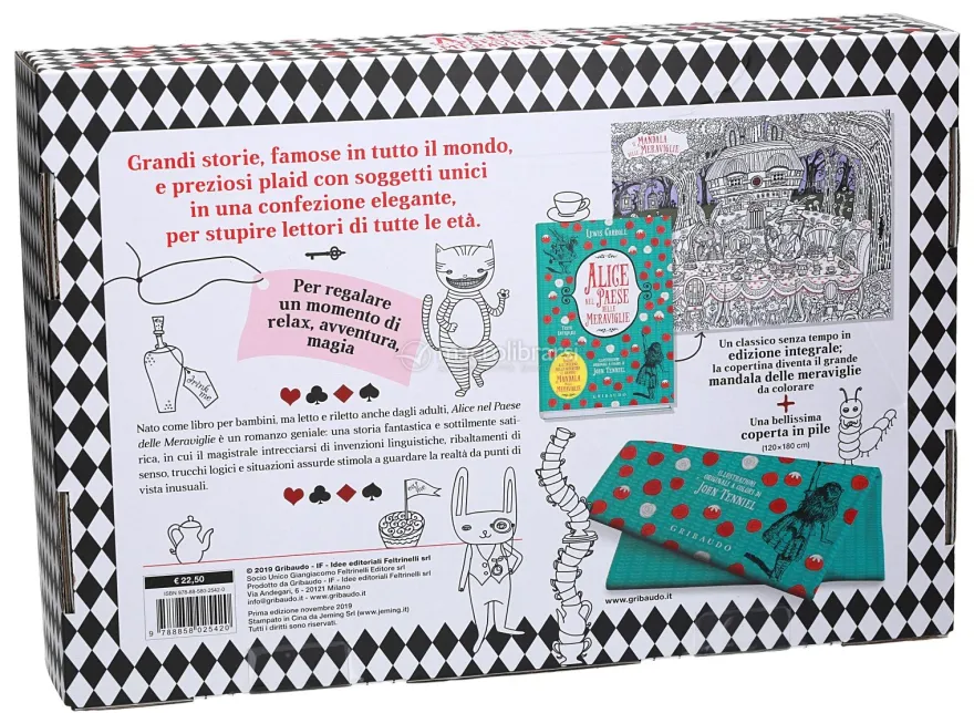 Alice nel Paese delle Meraviglie con Coperta in Pile