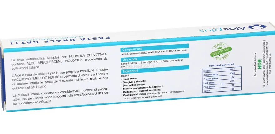 Aloeplus Pasta Orale Gatti - 15ml
