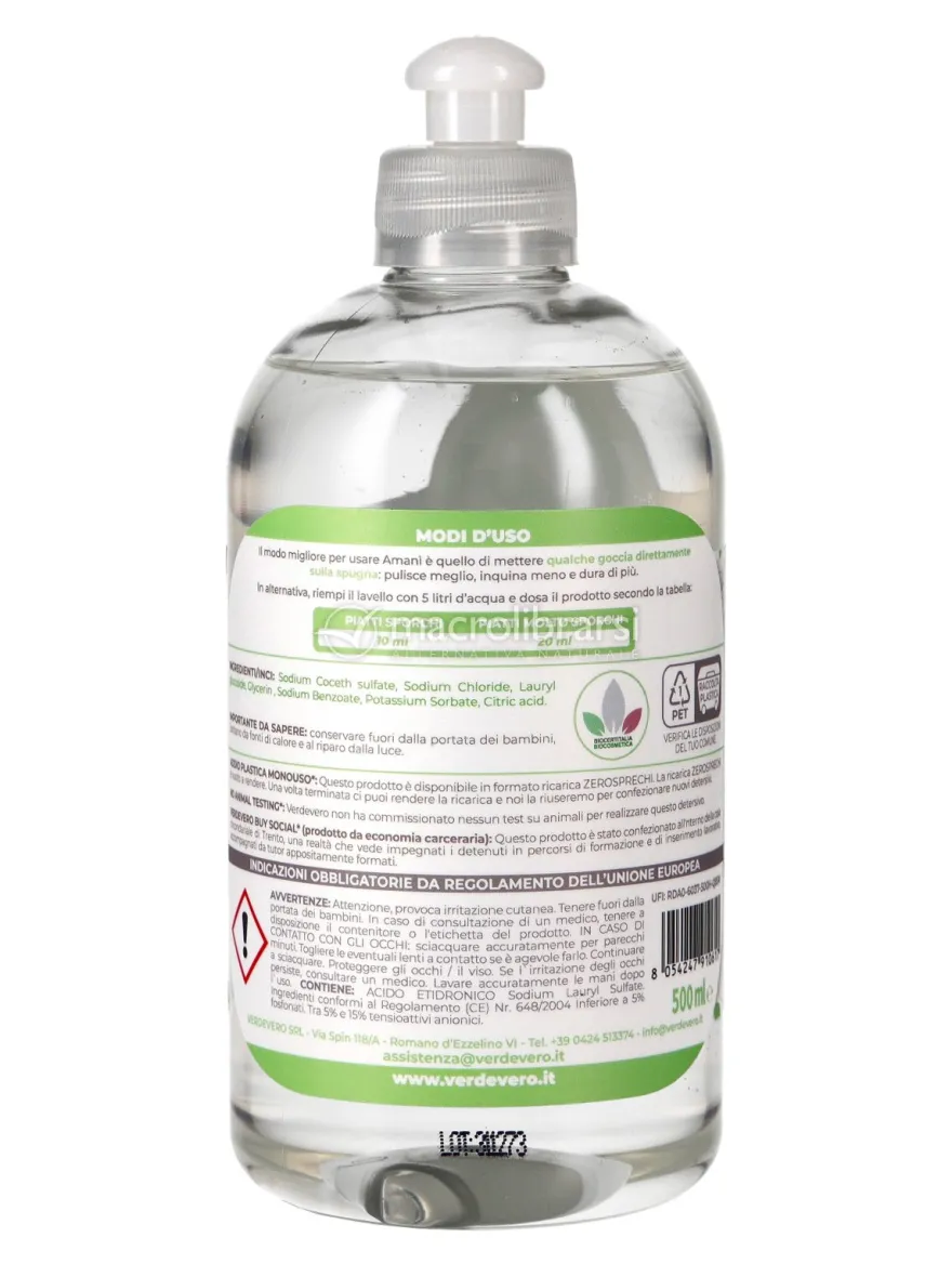Amanì - Detersivo Piatti Ecologico