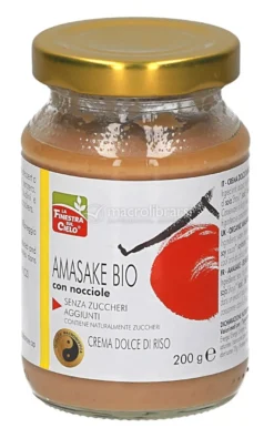 Amasake Bio con Nocciole, Senza Zuccheri Aggiunti