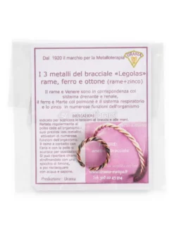 Anello Artigianale "Legolas" Piatto 3 Metalli : Rame, Ferro, Ottone -Large