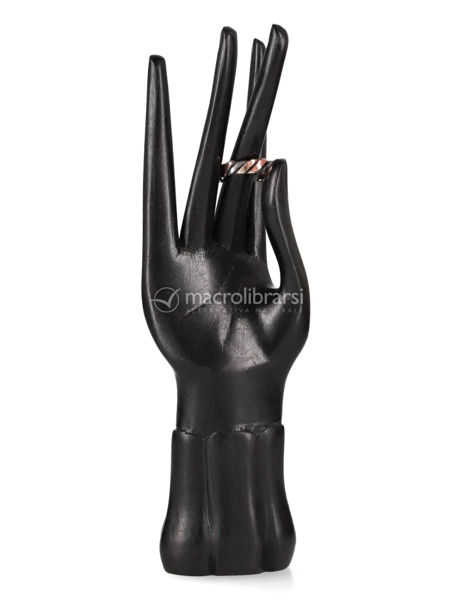Anello Artigianale "Legolas" Piatto 3 Metalli : Rame, Ferro, Ottone -Large