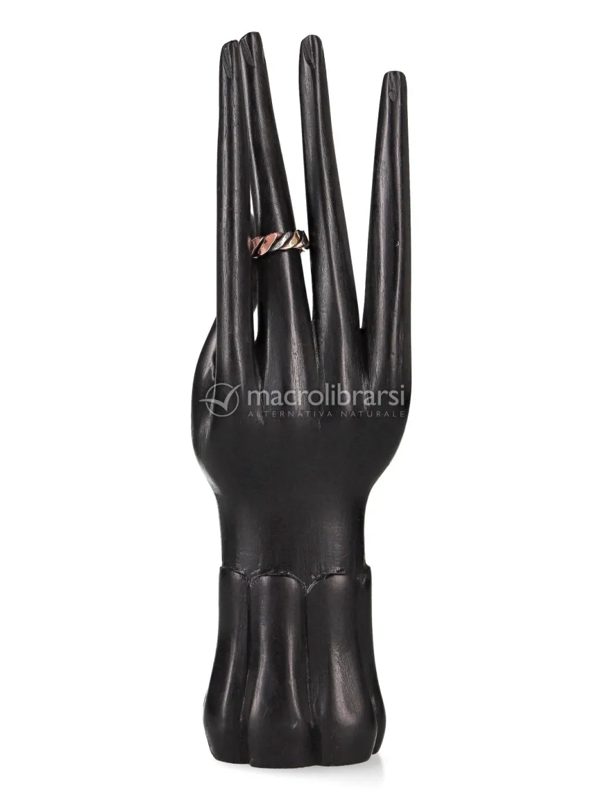 Anello Artigianale "Legolas" Piatto 3 Metalli : Rame, Ferro, Ottone -Large
