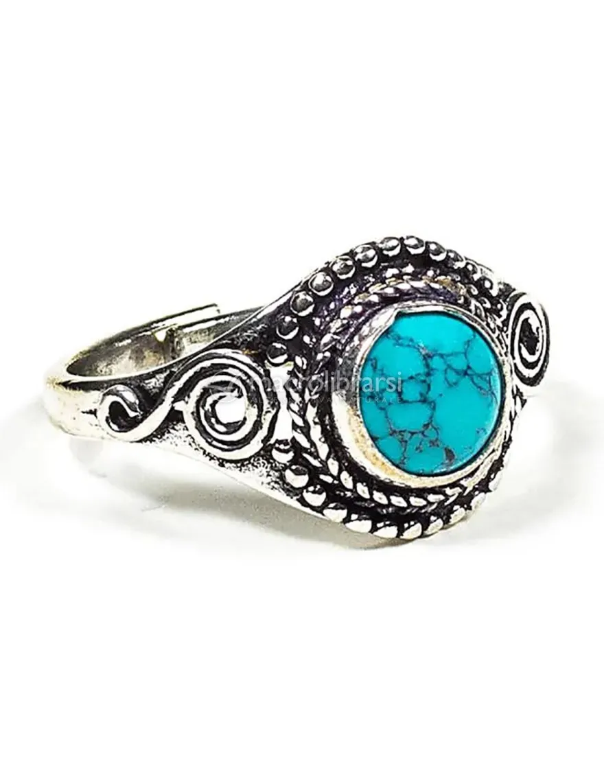 Anello con Pietra Incastonata - Turchese