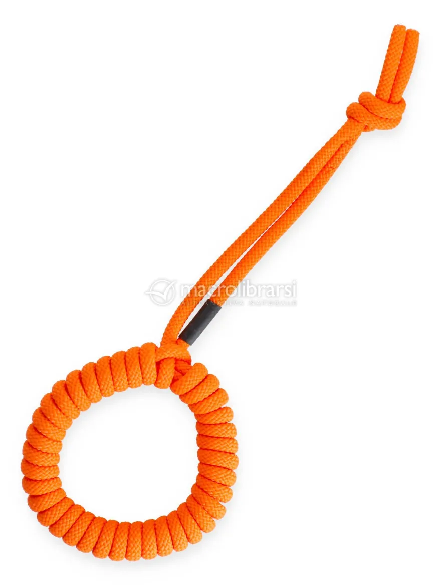 Anello da Lancio con Corda per Cani Loopy Arancione - Piccolo - 32 Cm