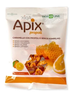 Apix® Propoli - Caramelle con Propoli e Semi di Pompelmo - Gusto Arancia