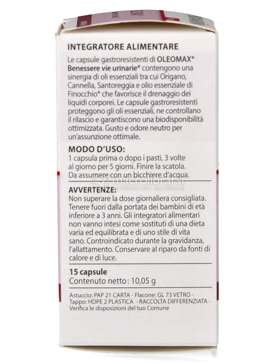 Aromafemina Oleomax® - Benessere Vie Urinarie