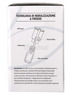 Aromaluxe - Diffusore di Oli Essenziali senza Acqua - Grigio