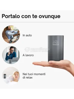 Aromaluxe - Diffusore di Oli Essenziali senza Acqua - Grigio