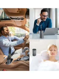 Aromaluxe - Diffusore di Oli Essenziali senza Acqua - Grigio