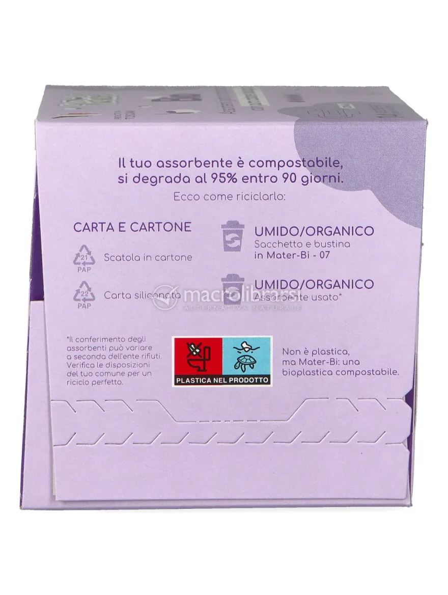 Assorbenti Giorno in Cotone Bio con Ali