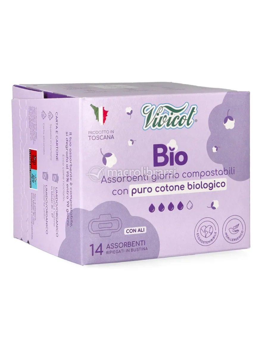 Assorbenti Giorno in Cotone Bio con Ali