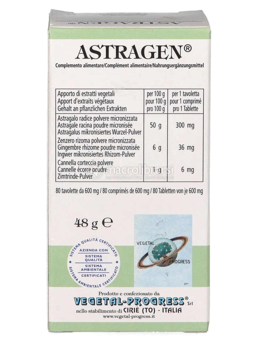 Astragen® - Integratore di Astragalo, Zenzero e Cannella