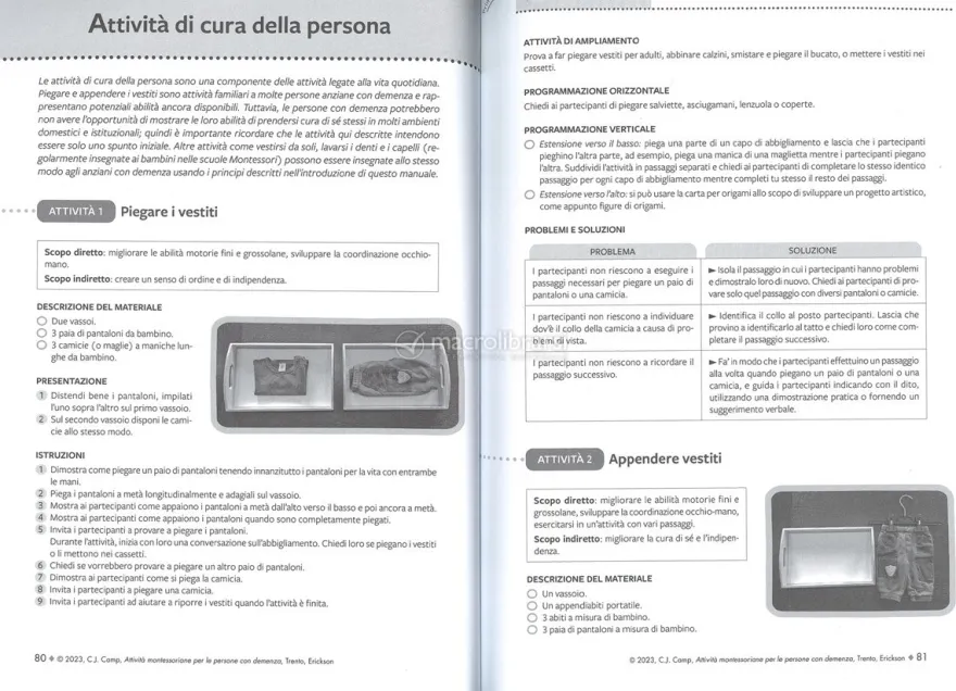 Attività Montessoriane per Persone con Demenza
