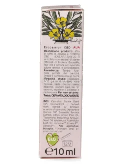 AUA - 10% Cbd + Enotera, Boswellia, Tea Tree E Limone - 10 ml
