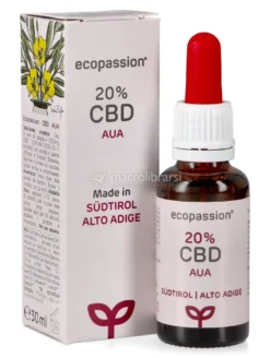AUA 20 - 20% Cbd + Enotera, Boswellia, Tea Tree e Limone - 30 ml
