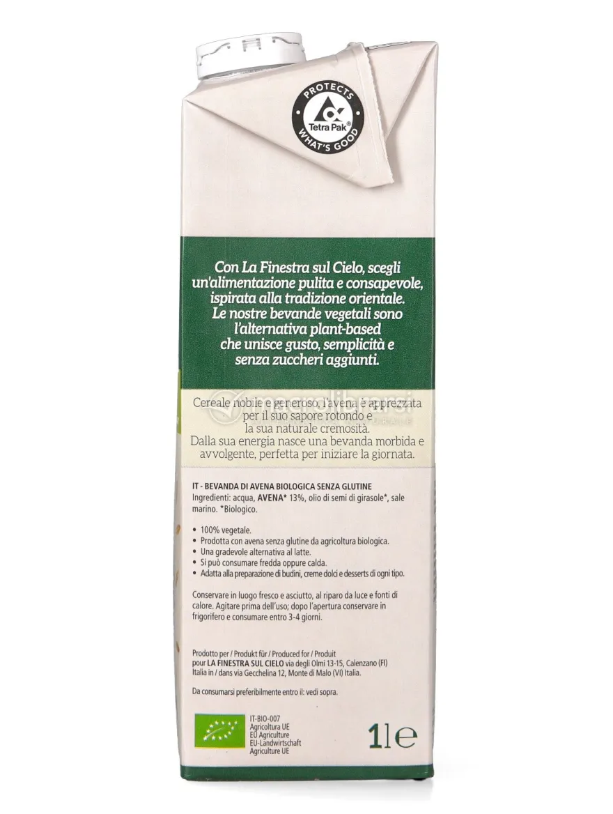 Avena Drink Bio - Bevanda di Avena senza glutine