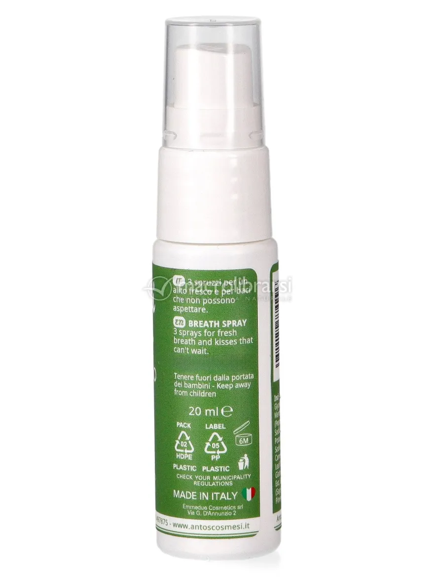 Baciami Adesso - Spray Rinfrescante Alito con Menta Piperita e Attivi Vegetali