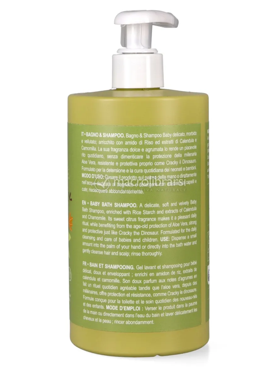 Bagnetto e Shampoo Baby Bio Dinosauro Cracky