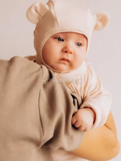 Balaclava in Lana Merino e Seta con Orecchie Teddy - Light Pink - Size 40/42