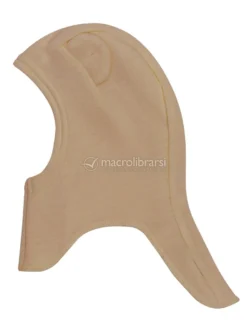 Balaclava in Lana Merino e Seta con Orecchie Teddy - Stucco - Size 40/42