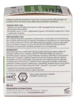 Balsamo Pettorale con Olio Essenziale di Eucalipto - Aromaforce