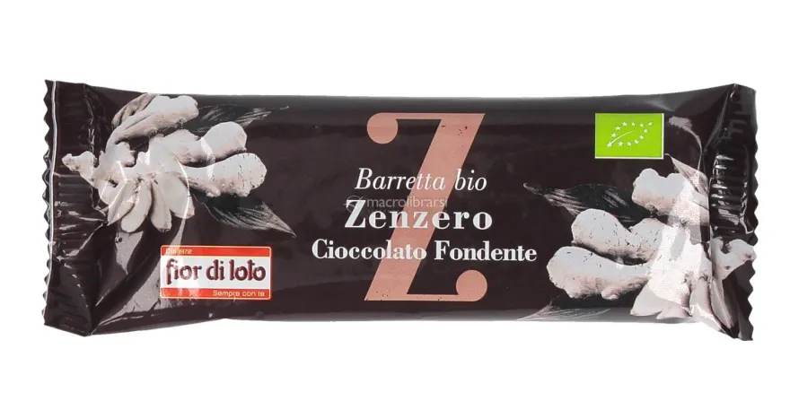 Barretta Bio Zenzero e Cioccolato Fondente