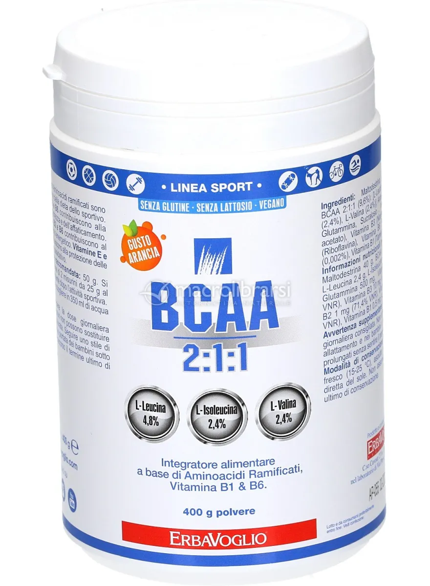 BCAA 2:1:1 Amminoacidi Ramificati - 400 g