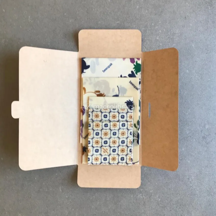 Beeopak Family Pak - Packaging con Cera d'Api per Conservare il Cibo