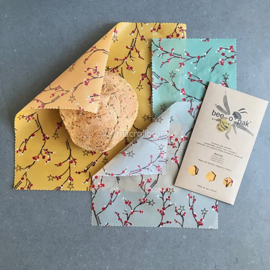Beeopak Multi Pak - Packaging con Cera d'Api per Conservare il Cibo