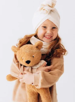 Berretto a Turbante con Volant - Ecru - Baby