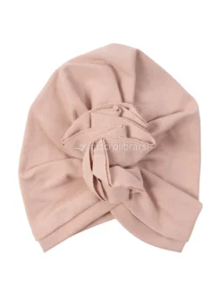 Berretto a Turbante con Volant - Rosewood - Baby
