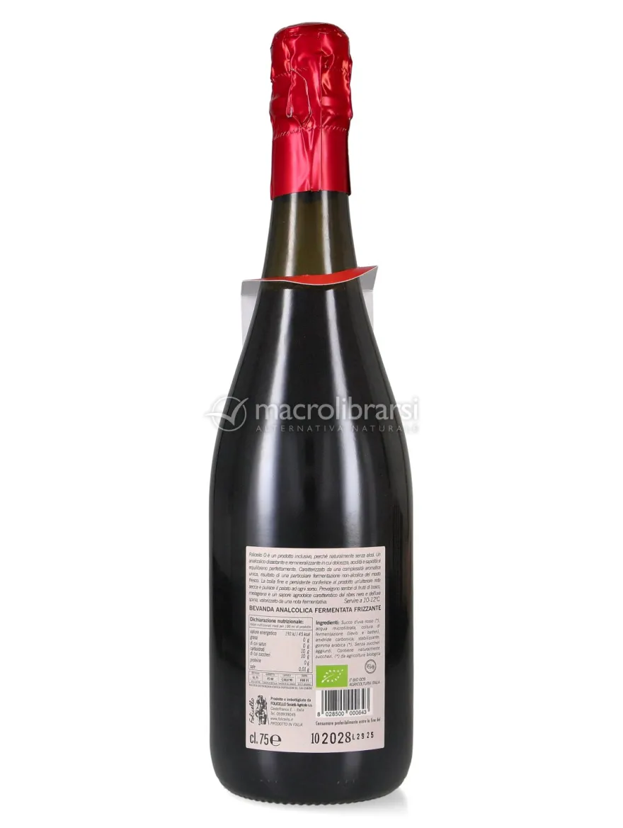 Bevanda Analcolica Fermentata Frizzante "Folicello Zero"