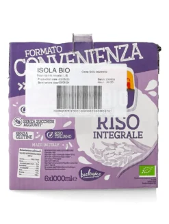 Bevanda di Riso Integrale - Formato Risparmio - 6 x 1 l