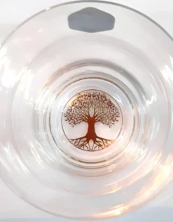 Bicchiere Galileo con Albero della Vita - Gold