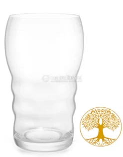 Bicchiere Galileo con Albero della Vita - Gold