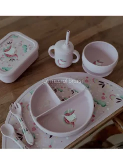 Bicchiere in Silicone con Cannuccia - Unicorno