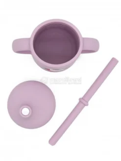 Bicchiere in Silicone con Cannuccia - Unicorno