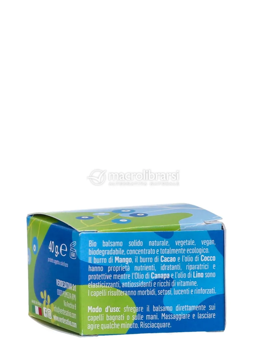 Bio Balsamo Solido - Canapa, Mango e Lino