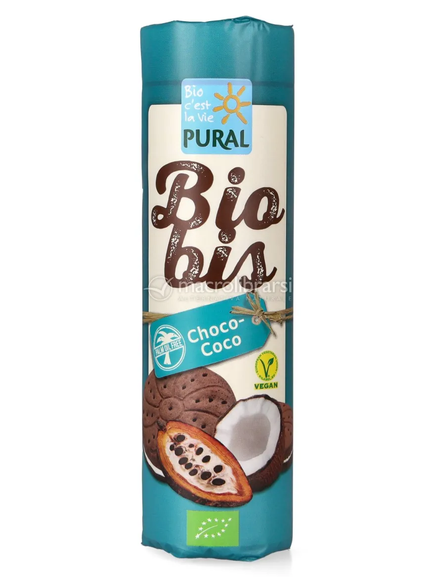 Biobis - Biscotti al Cacao Farciti con Crema al Cocco