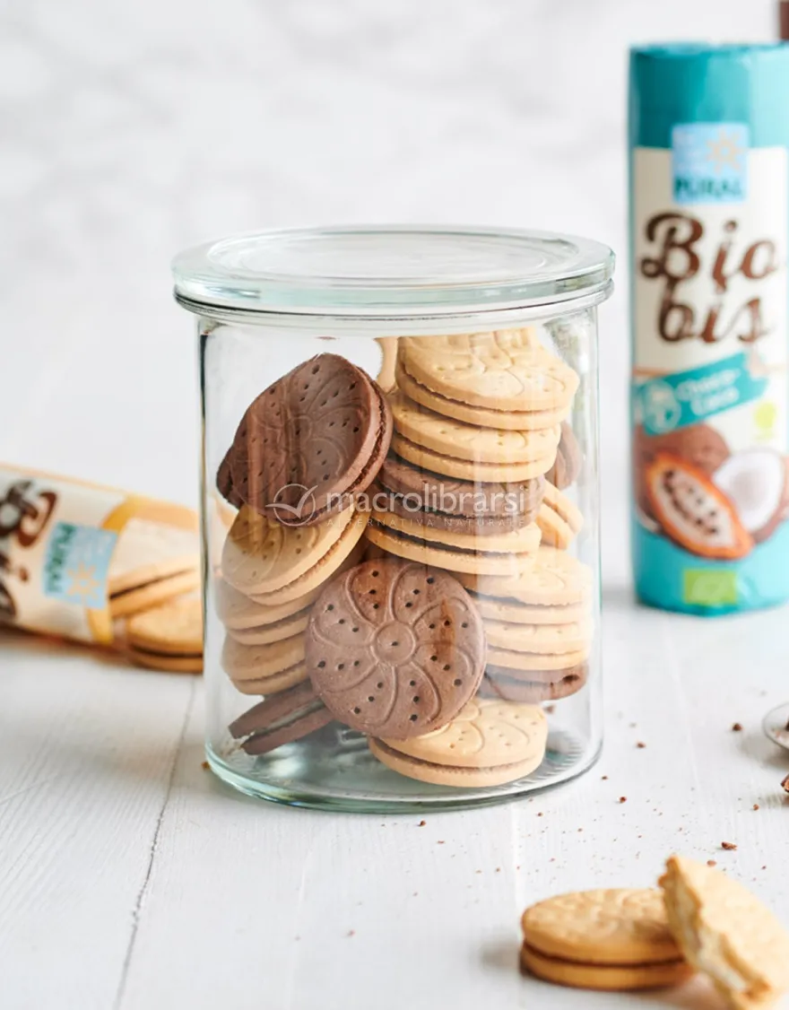 Biobis - Biscotti al Cacao Farciti con Crema al Cocco
