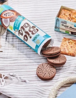 Biobis - Biscotti al Cacao Farciti con Crema al Cocco