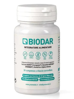 Biodar - Integratore di curcuma BCM95®, Boswellia, Bromelina e Spirea Ulmaria in Compresse