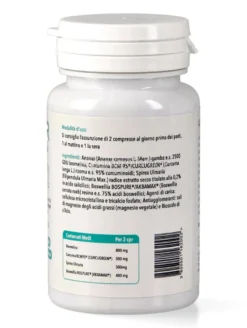 Biodar - Integratore di curcuma BCM95®, Boswellia, Bromelina e Spirea Ulmaria in Compresse